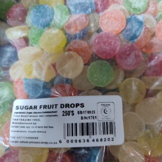 Cartoon candy Sugar fruit drops 250's