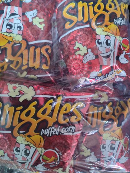 Sniggles puffed corn sweet chili 10x16g