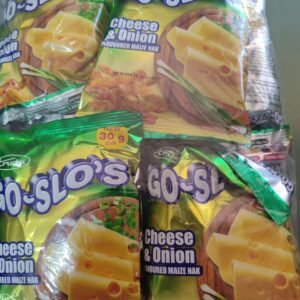 Go slo's cheese and onion 8x30g