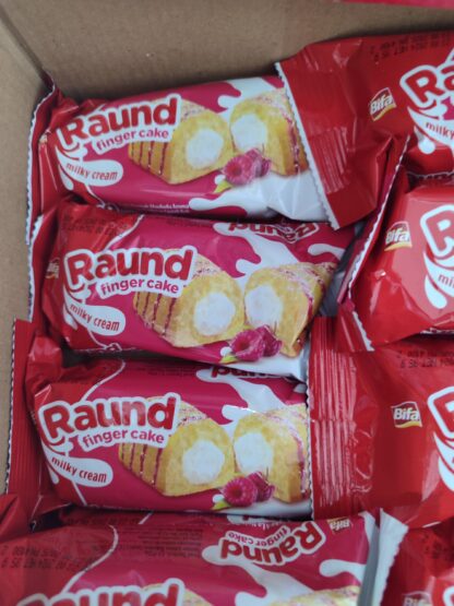 Raund finger Milky creamy Raspberry 6's