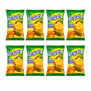 Go slo's cheese and onion 8x30g